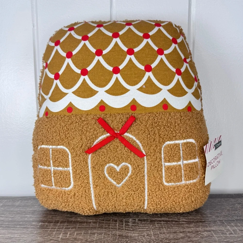 NEW Target Bullseye Playground Gingerbread House Pillow